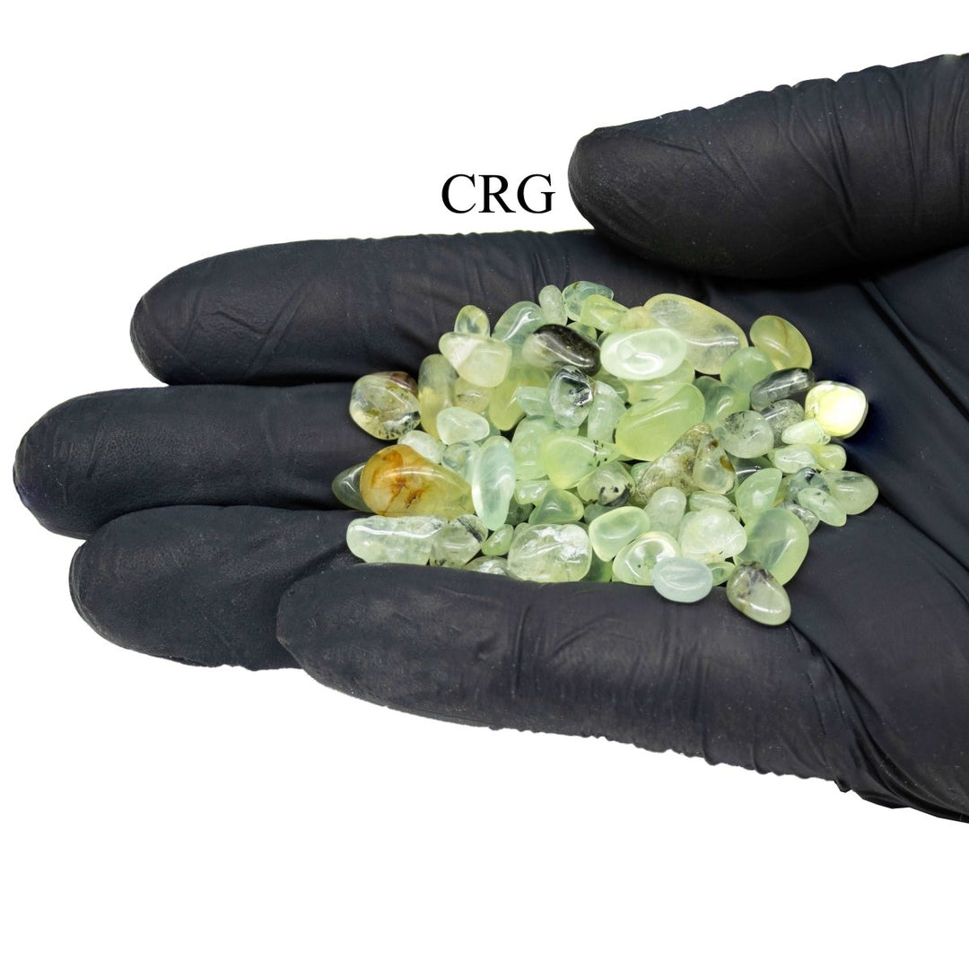 Tumbled Green Prehnite Confetti Chips / 4-7mm AVG - 1 KILO LOT