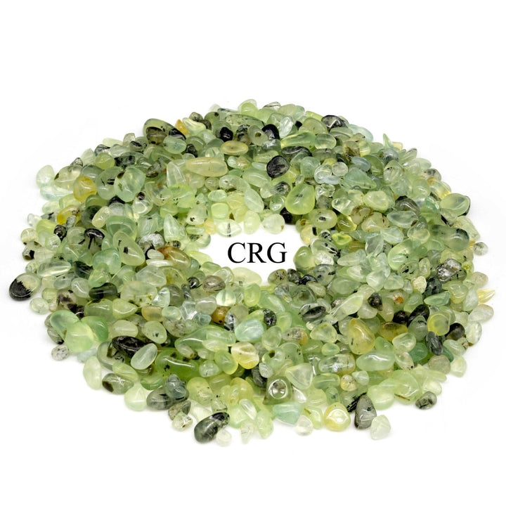 Tumbled Green Prehnite Confetti Chips / 4-7mm AVG - 1 KILO LOT