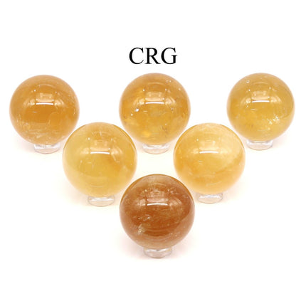 Honey Calcite Spheres / 4-7cm AVG - 1 KILO LOT
