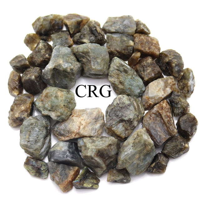 1 KILO LOT -Labradorite Rough Rock from India / 25-40mm Avg - Crystal River Gems