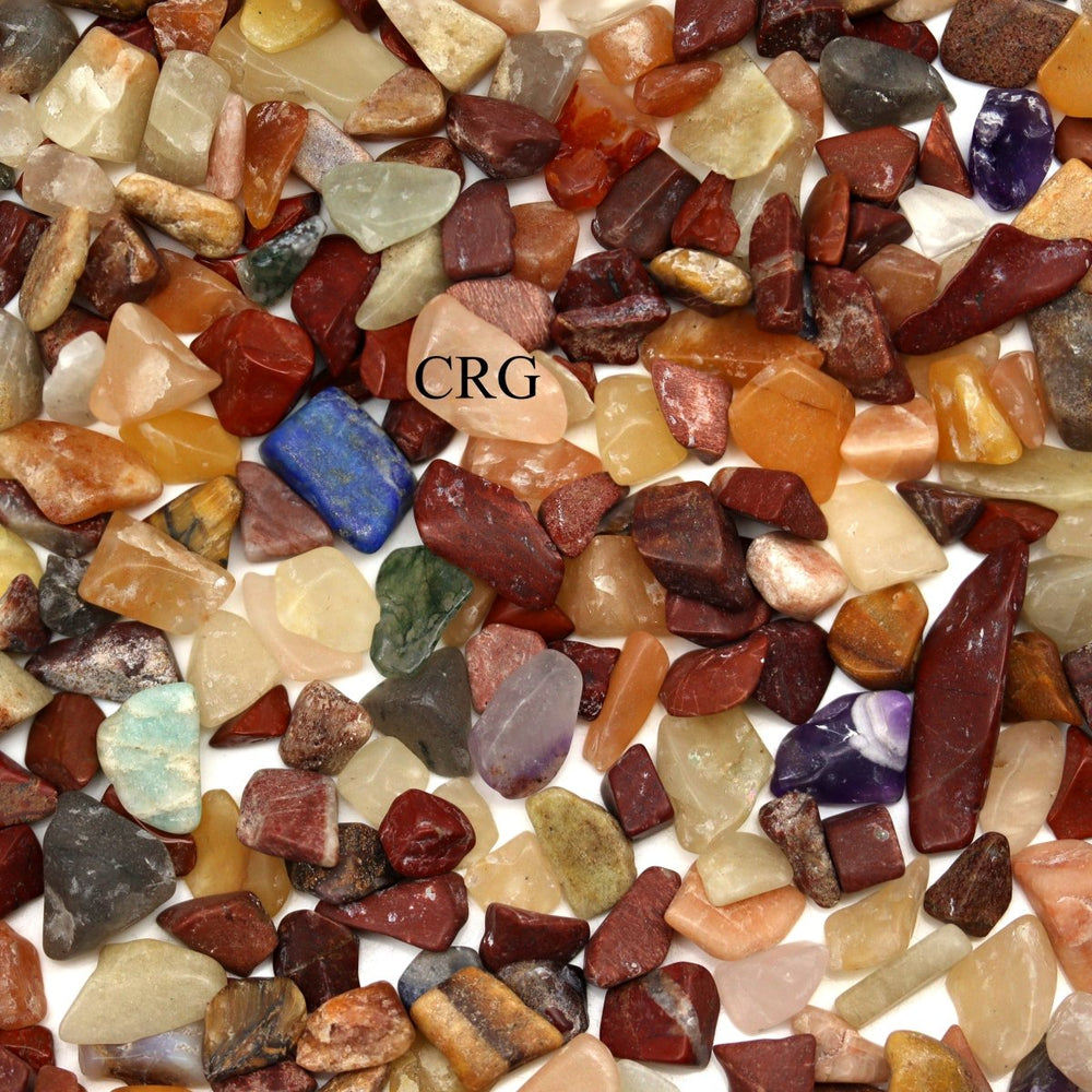 Tumbled Mixed Gemstone Confetti Chips - 4-7 mm - 1 kg.