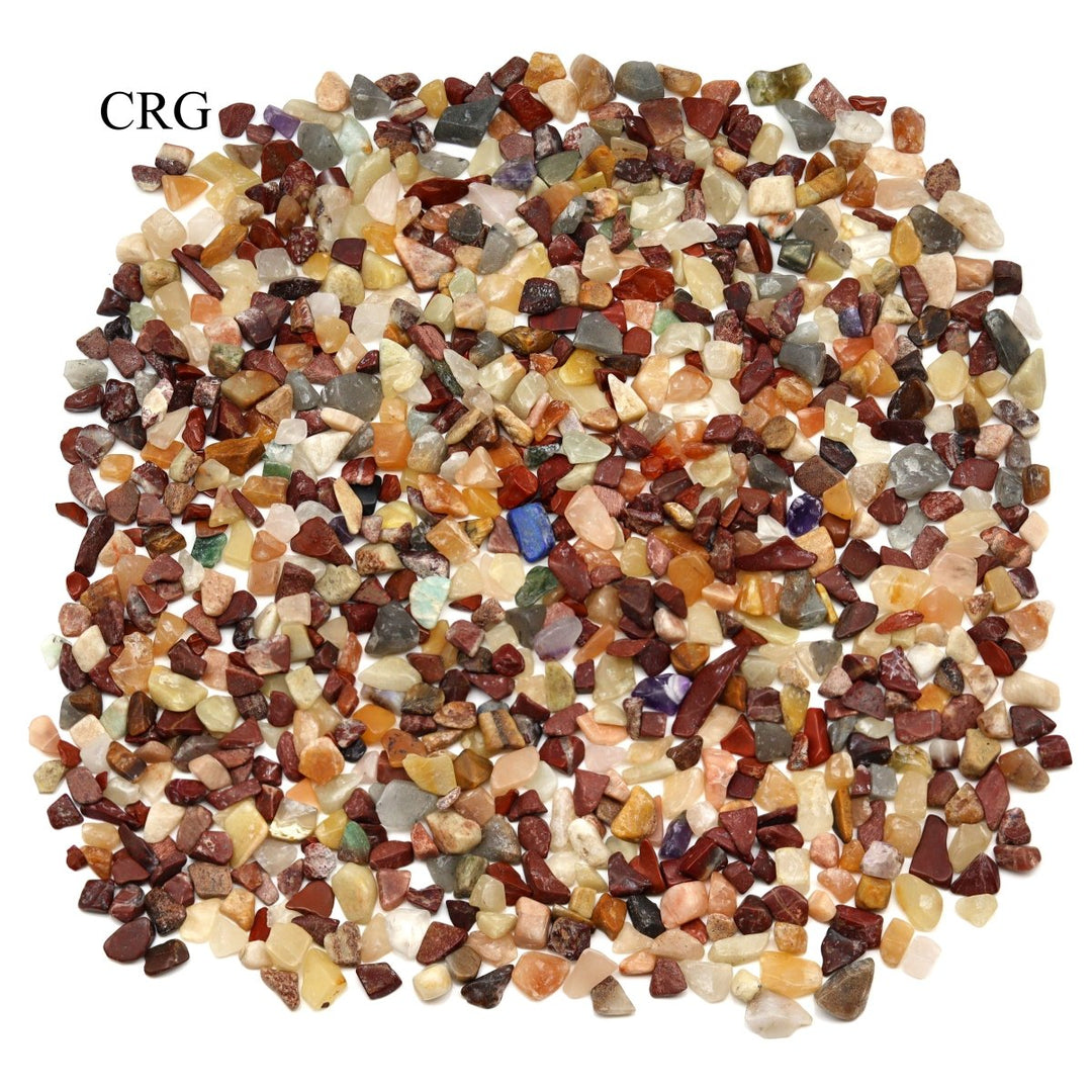 Tumbled Mixed Gemstone Confetti Chips - 4-7 mm - 1 kg.