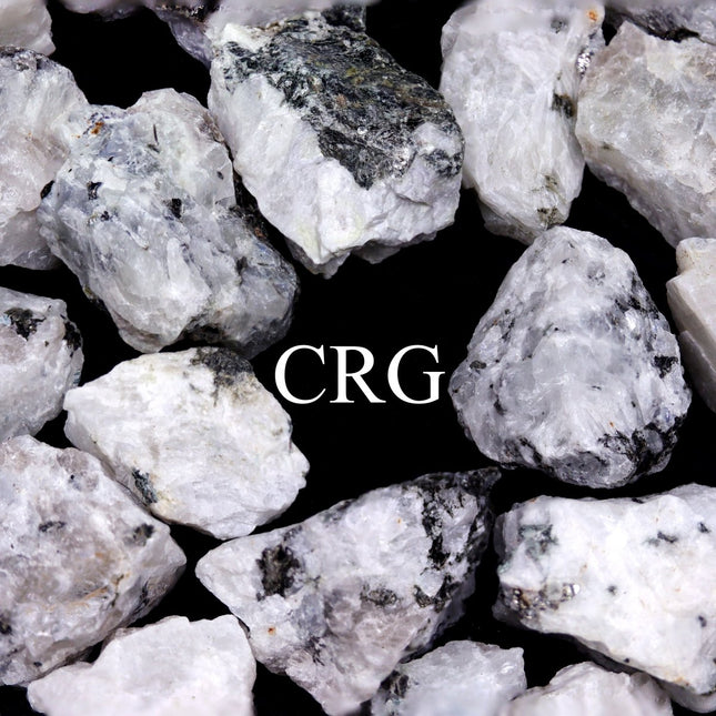 1 KILO LOT - Rainbow Moonstone Rough Rock from India - Crystal River Gems
