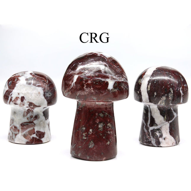1 KILO LOT - Red Jasper Mushroom / MIXED SIZES - Crystal River Gems