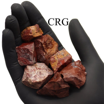 1 KILO LOT - Red Jasper Rough Rock from India / 25-40mm Avg - Crystal River Gems