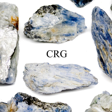 1 KILO LOT - Rough Brazilian Blue Kyanite (3 - 6 CM) AVG - Crystal River Gems