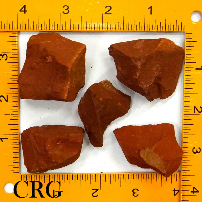 1 KILO LOT - Rough Brazilian Red Jasper (2 - 4 CM) AVG Crystal River Gems