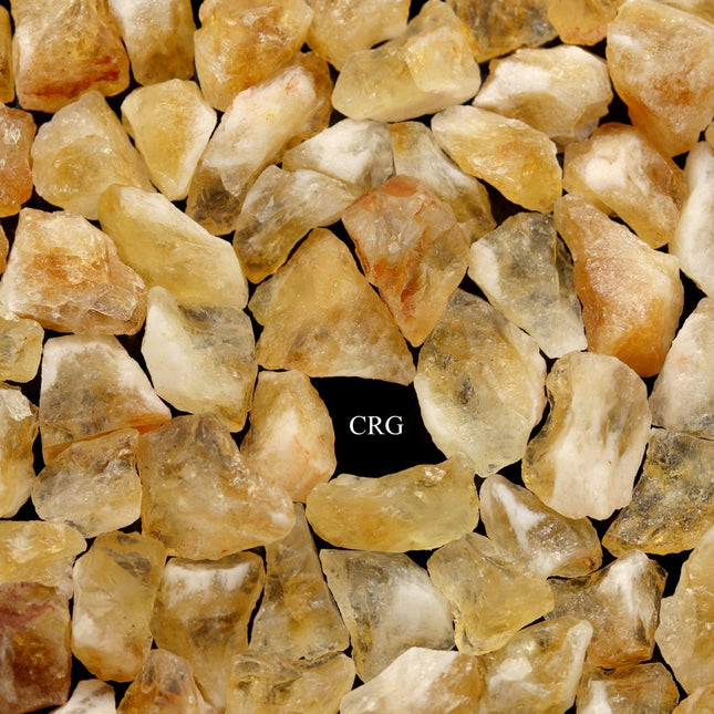 1 LB. LOT - Rough Citrine Crystal from Brazil / 3-6 cm - Crystal River Gems