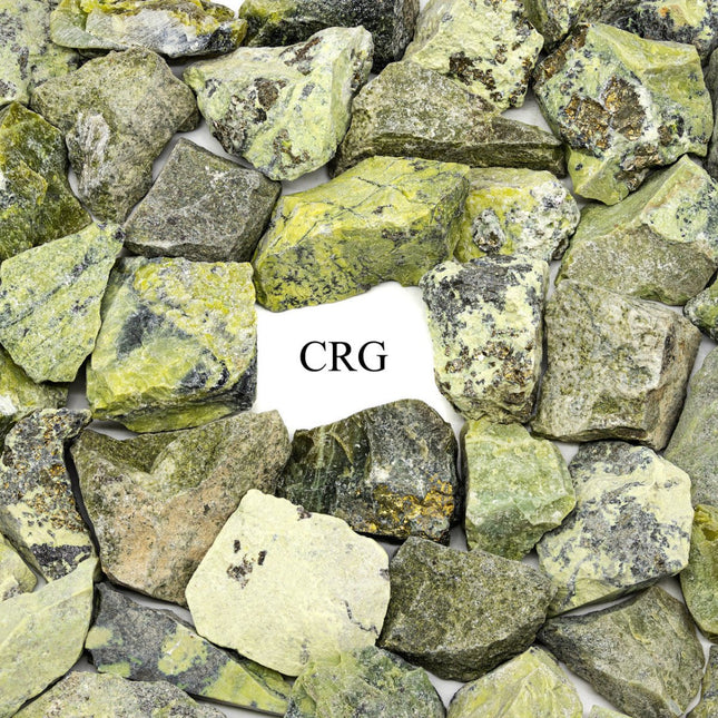 1 LB. LOT / Rough Peru Green Serpentine - Crystal River Gems