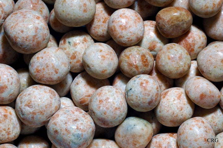Tumbled Sunstone / 25 - 32mm AVG - 1 KILO LOTCrystal River Gems
