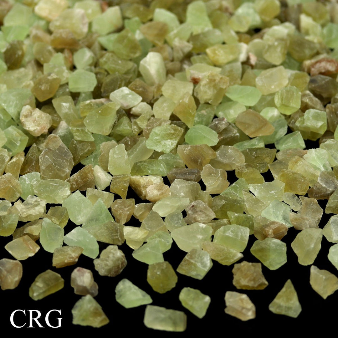 Green Calcite Chips / 0.5 - 1.25" AVG - 1 KILO LOTCrystal River Gems