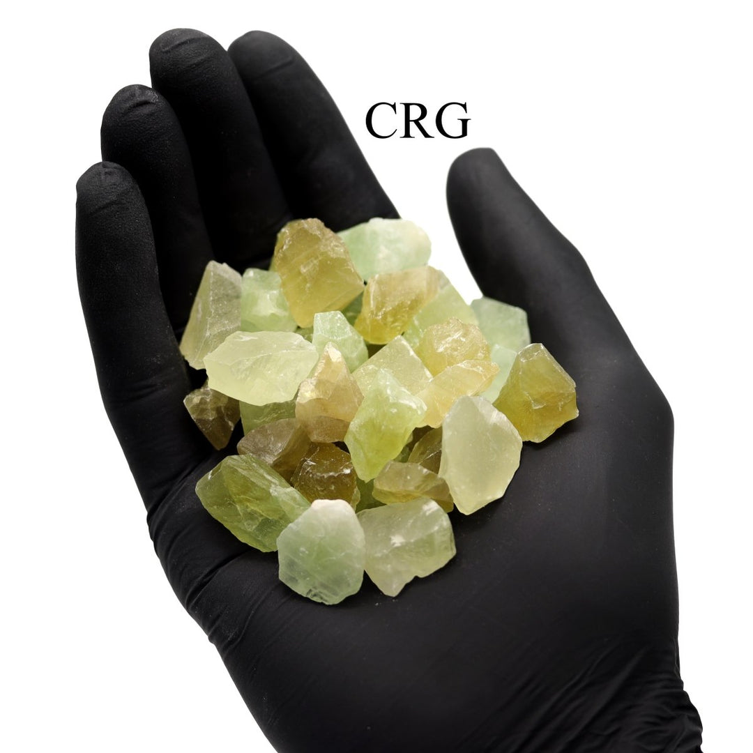 Green Calcite Chips / 0.5 - 1.25" AVG - 1 KILO LOTCrystal River Gems