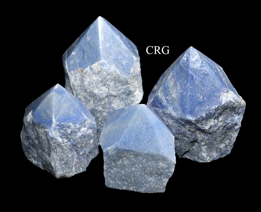 Top Polished Blue Quartz Points / 2 - 4" AVG - 1 KILO LOTCrystal River Gems