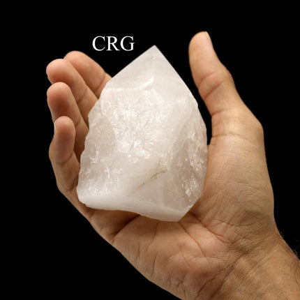 1 KILO LOT - Top Polished Quartz Crystal Points w/ Cut Base / Mixed Sizes - Crystal River Gems