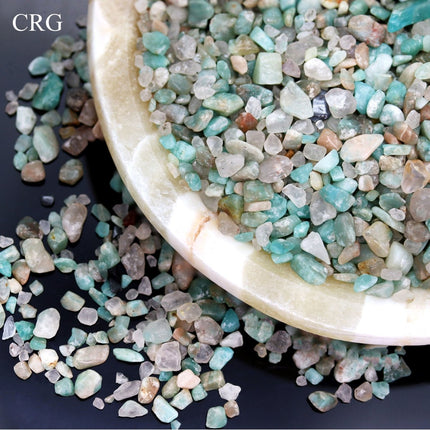1 KILO LOT - Tumbled Amazonite Chips - Crystal Confetti - Crystal River Gems