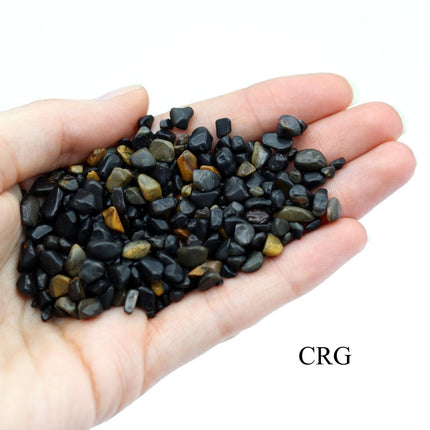 1 KILO LOT - Tumbled Black Onyx Chips | Crystal Confetti - Crystal River Gems