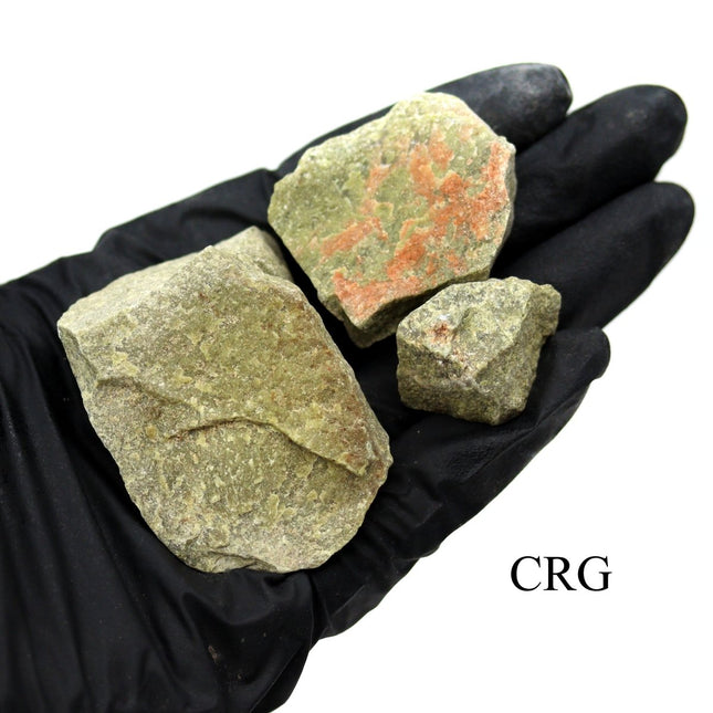 1 LB. LOT - Vesuvianite Rough Rock from India - Crystal River Gems