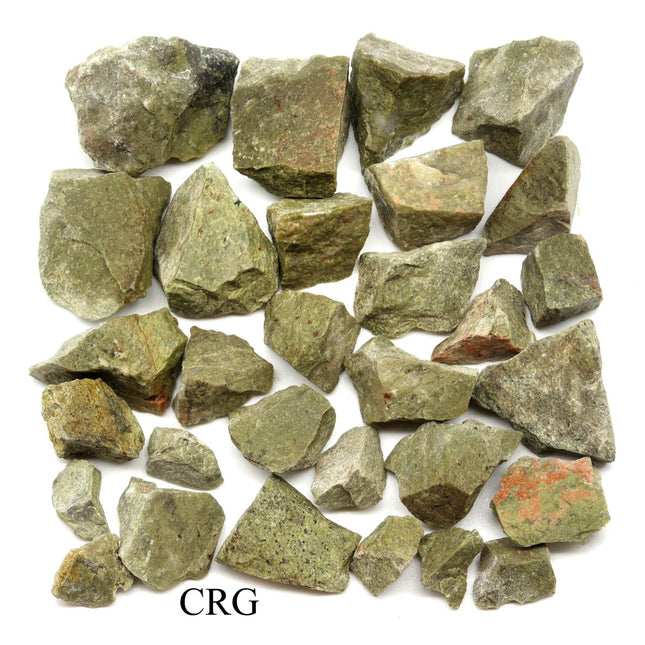 1 KILO LOT - Vesuvianite Rough Rock from India - Crystal River Gems