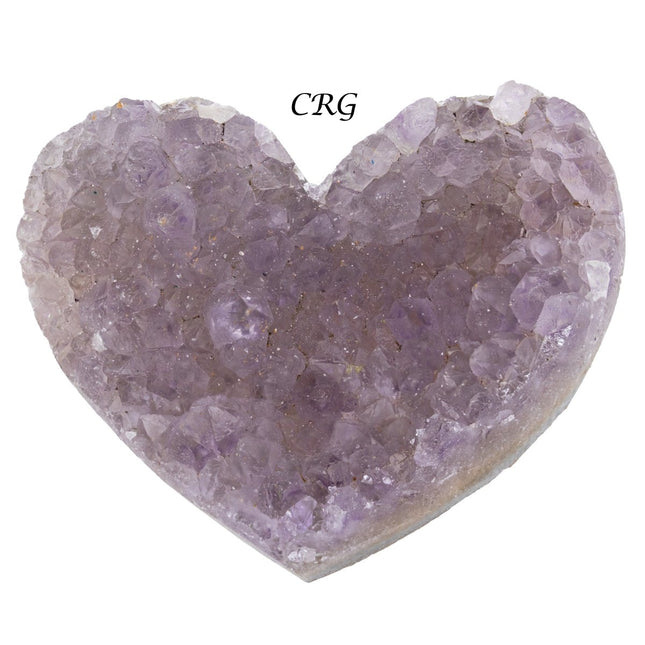 1 LB LOT - Agate & Amethyst Druzy Hearts / Mixed Sizes - Crystal River Gems