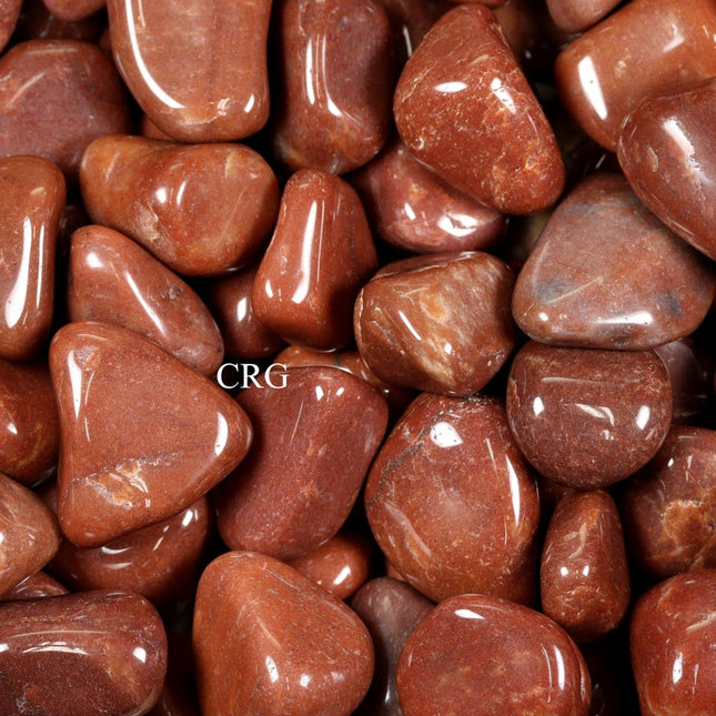 1 LB. LOT - Tumbled Brown Jasper / 20-50mm AVG - Crystal River Gems