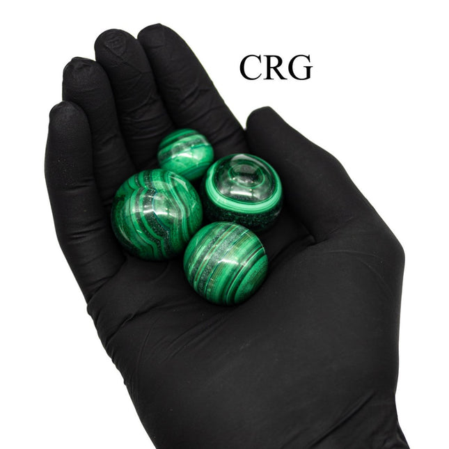 1 LB LOT - Malachite Spheres / 1-4cm AVG - Crystal River Gems