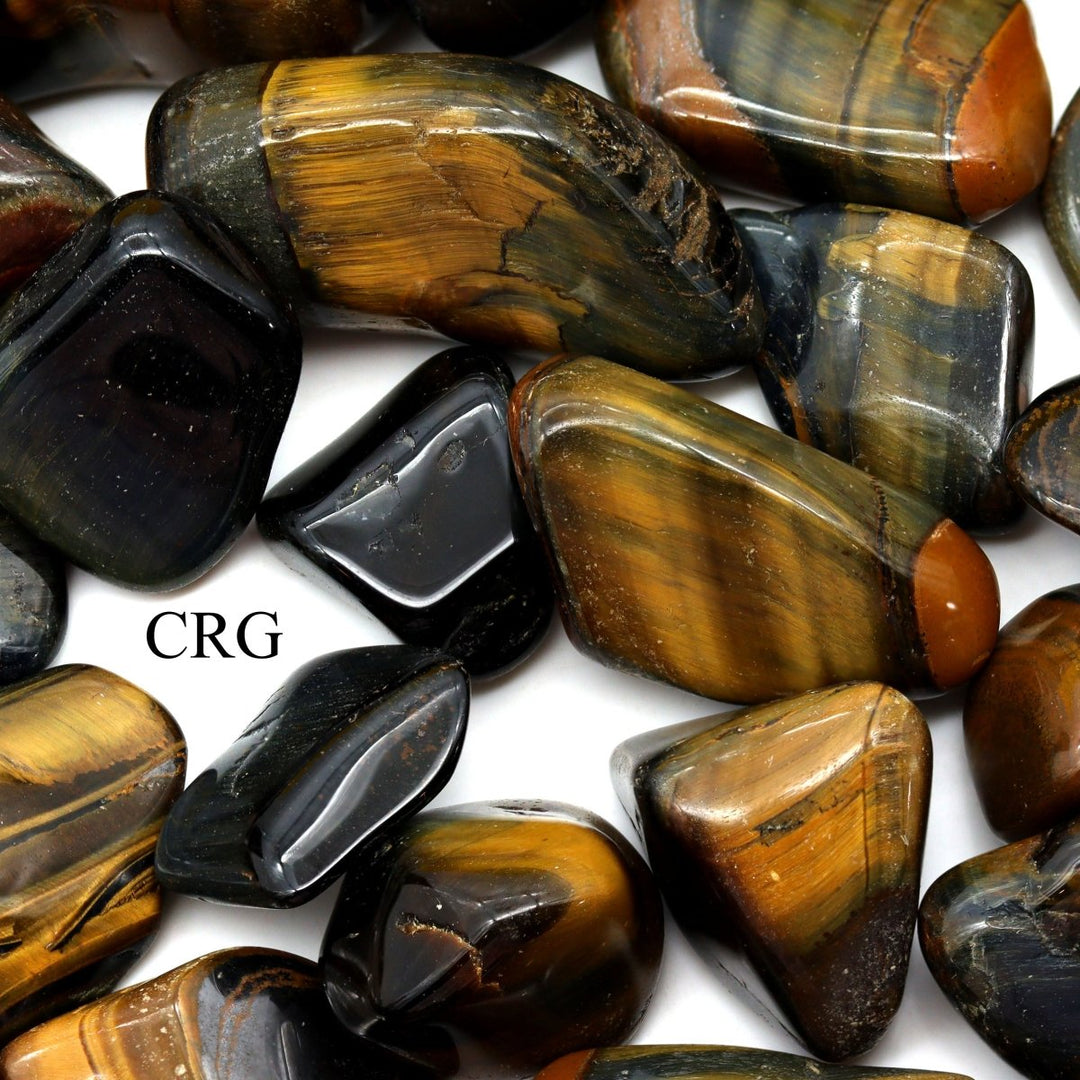 Tumbled Mixed Tiger's Eye / 1 - 2" AVG - 1 LB. LOTCrystal River Gems