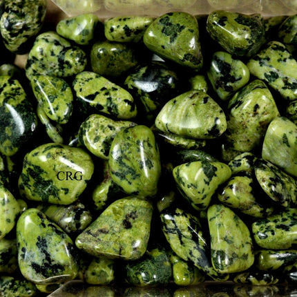 1 LB. LOT - Nephrite Jade Tumbled Gemstones from Brazil / 20-40 MM AVG - Crystal River Gems