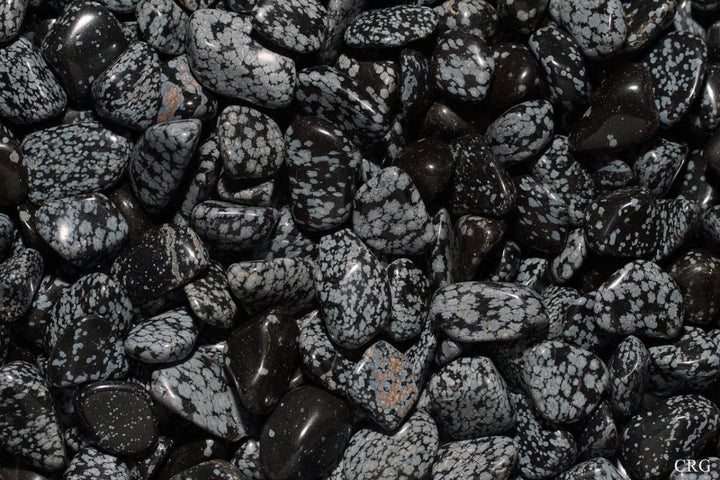 Tumbled Snowflake Obsidian / 1" AVG - 1 LB. LOTCrystal River Gems