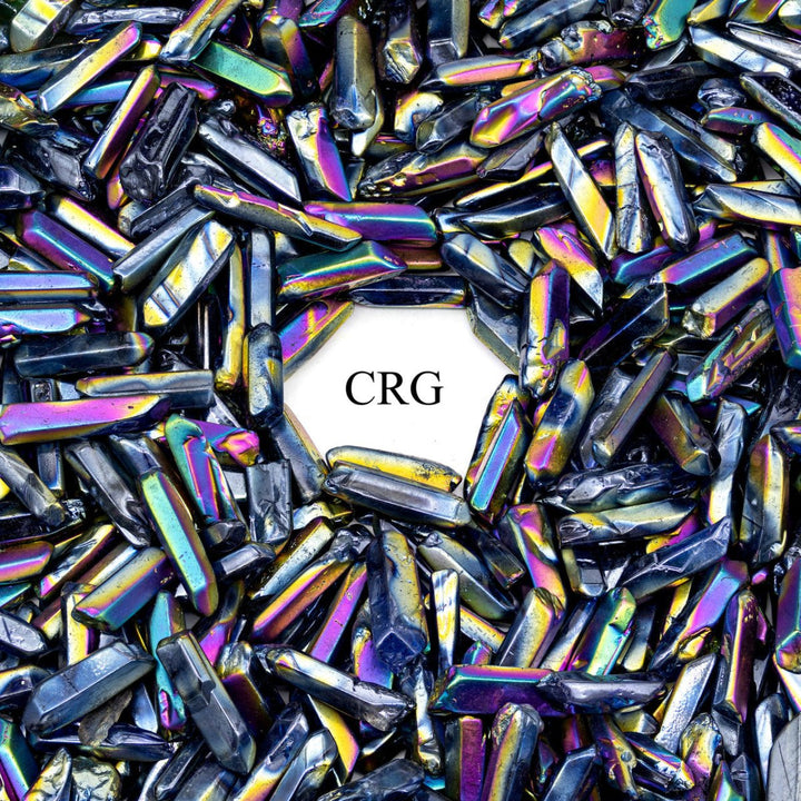 Titanium Aura Quartz Points / 1 - 2" AVG - 1 LB. LOTCrystal River Gems