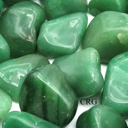 1 PIECE - Green Quartz 20-40 mm Tumbled Gemstones Wholesale Bulk - Crystal River Gems