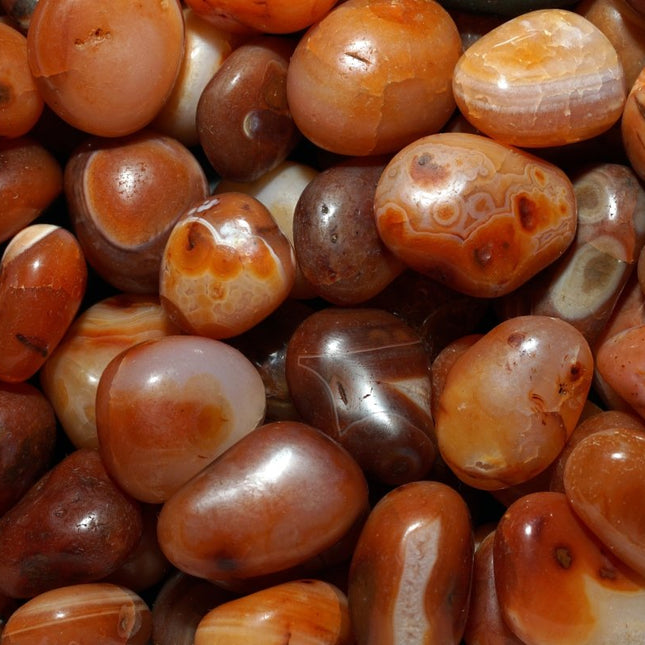 1 PIECE - Red Carnelian Agate Tumbled / 20-40MM AVG - Crystal River Gems