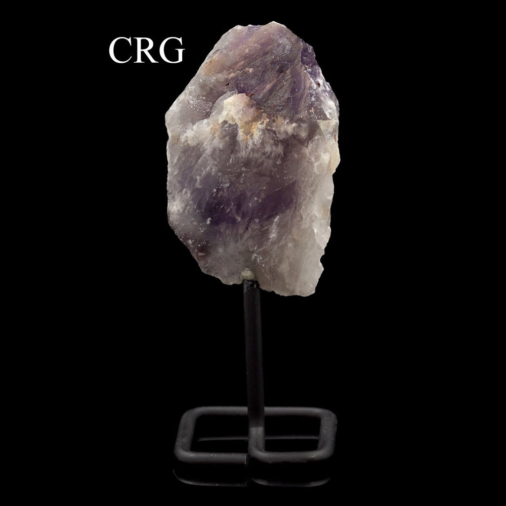 Rough Amethyst on Metal Stand / 3.5-5.5" AVG - QTY 1