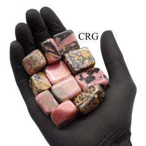 Tumbled Rhodonite from Pakistan 1 to 2 inch (1 piece)