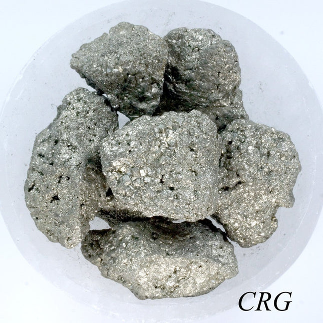1 LB. LOT - Bulk Iron Pyrite (Fools Gold) Lot 75mm AVG - Crystal River Gems