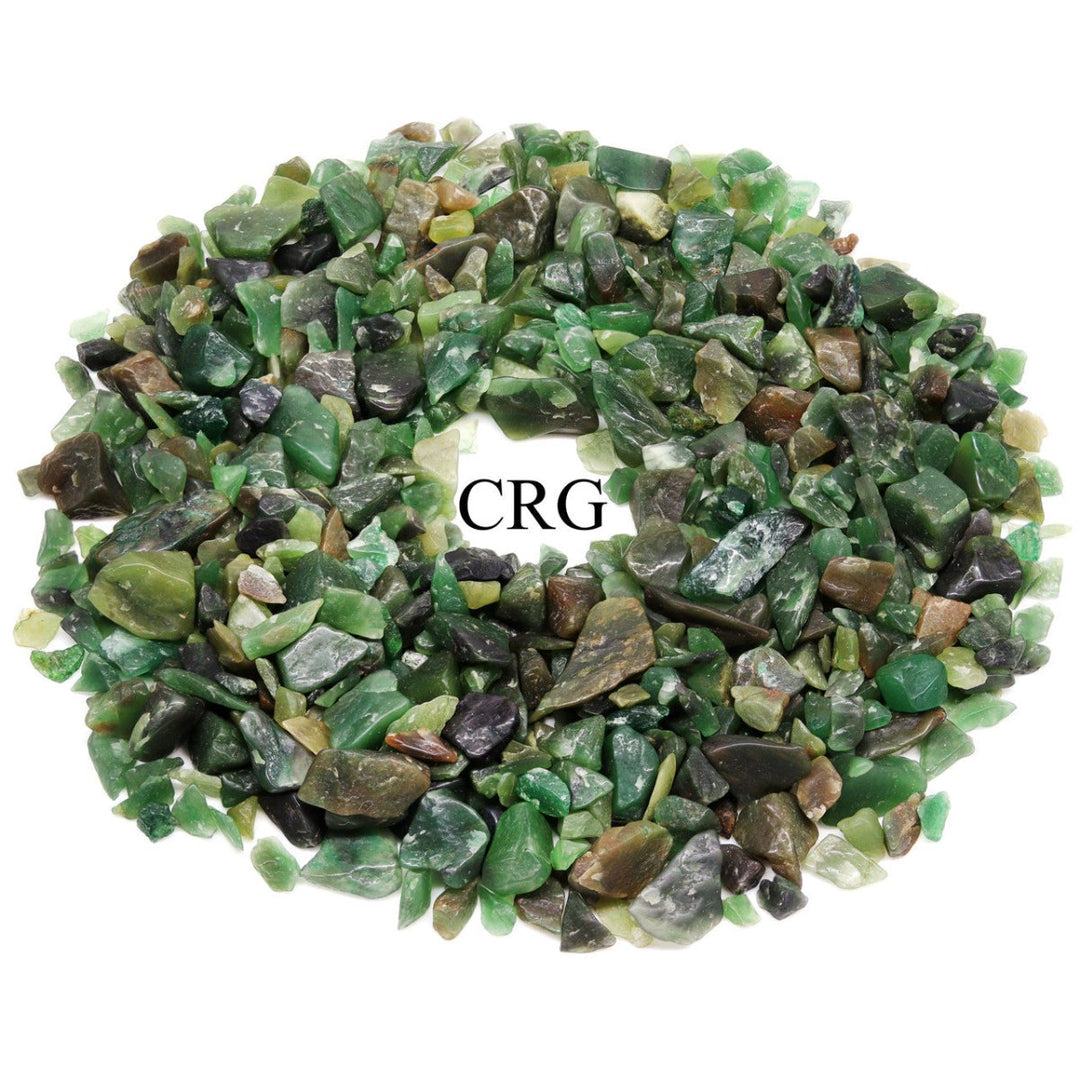 100 GRAMS - Green Aventurine Chips Mix | Crystal Confetti from India