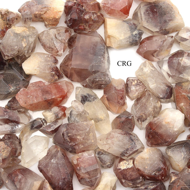 100 Gram Lot - Red Hematoid Quartz from Zimbabwe - 15-40mm - Crystal River Gems
