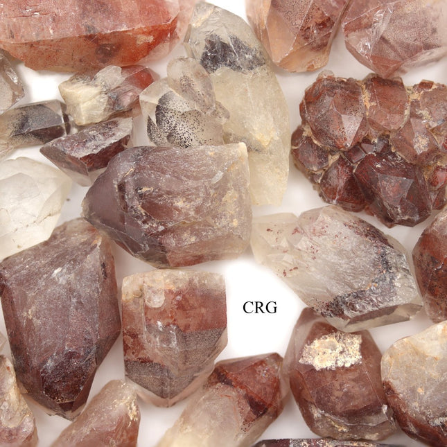 100 Gram Lot - Red Hematoid Quartz from Zimbabwe - 15-40mm - Crystal River Gems