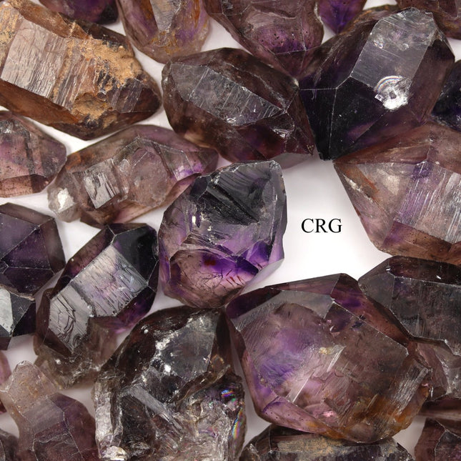 100 Gram Lot - Shangaan Smoky Amethyst Scepters from Zimbabwe - 15-50mm - Crystal River Gems
