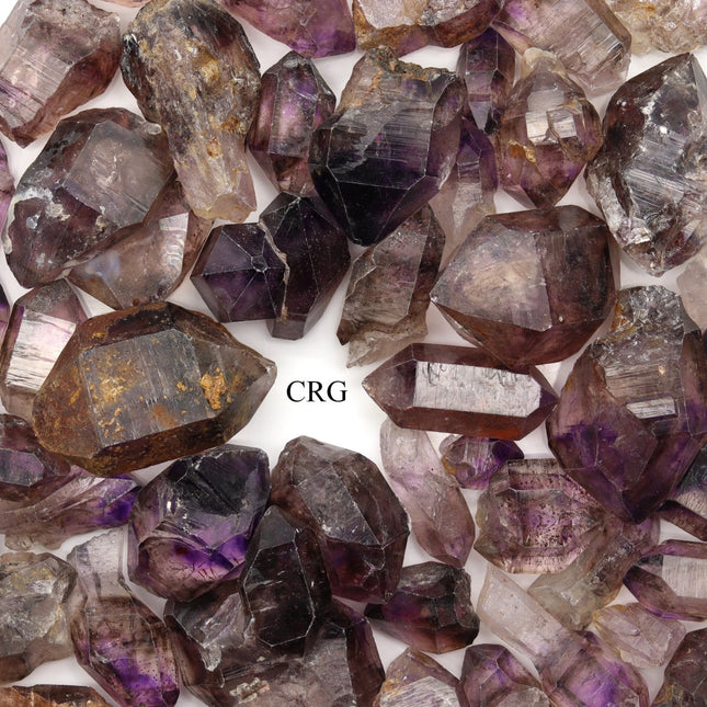 100 Gram Lot - Shangaan Smoky Amethyst Scepters from Zimbabwe - 15-50mm - Crystal River Gems