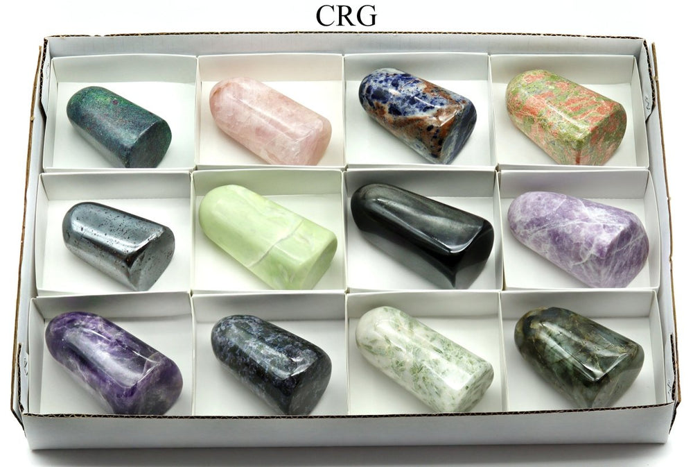 12 Piece Flat - Assorted Gemstone Freeforms