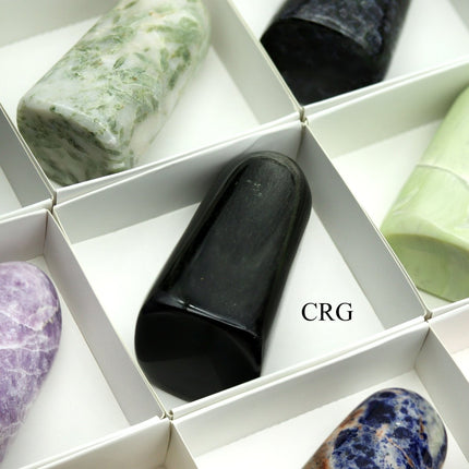 12 Piece Flat - Assorted Gemstone Freeforms - Crystal River Gems