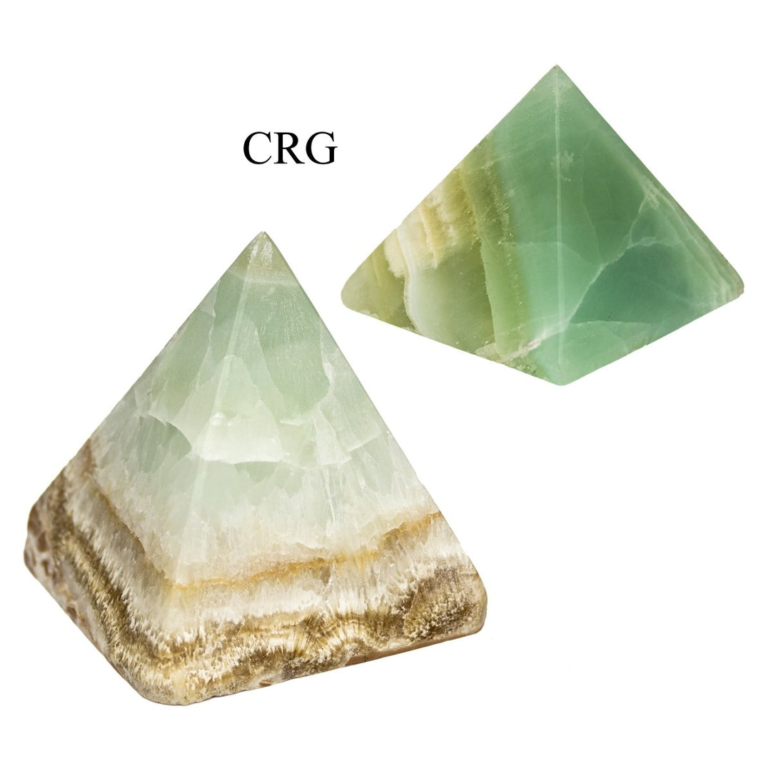 2 KILO LOT - Caribbean Calcite Pyramids / MIXED SIZES