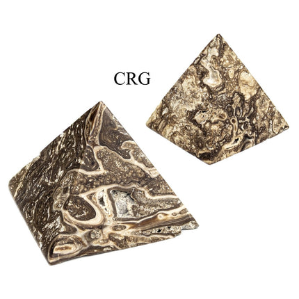 2 KILO LOT - Chocolate Calcite Pyramids / MIXED SIZES - Crystal River Gems