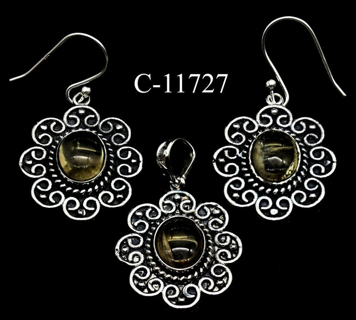 C - 11727 Citrine 925 Sterling Silver Jewelry LotCrystal River Gems