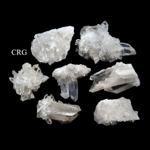 3 LB LOT - Crystal Quartz Clusters / 25-500 GRAMS AVG