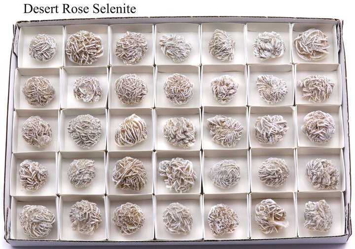 35 Piece Flat - Desert Rose SeleniteCrystal River Gems