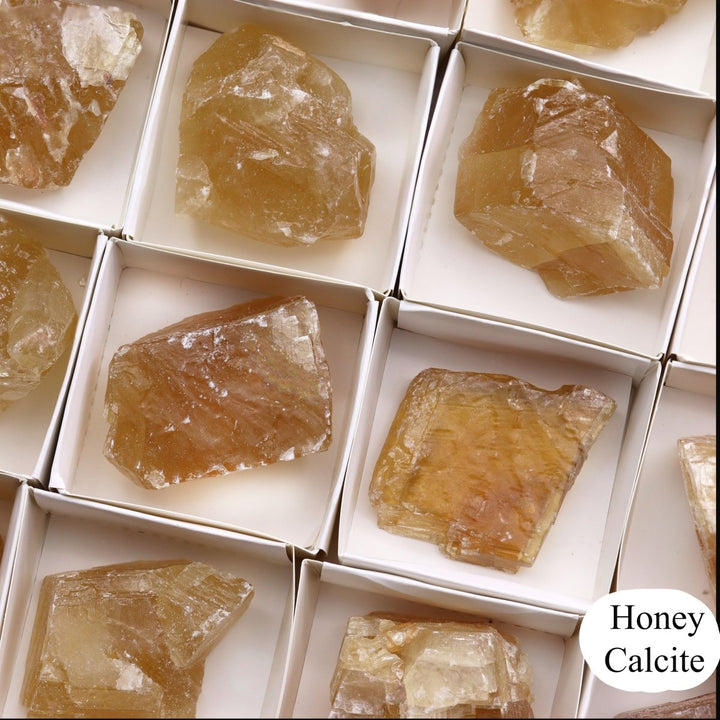 35 Piece Flat - Honey Calcite