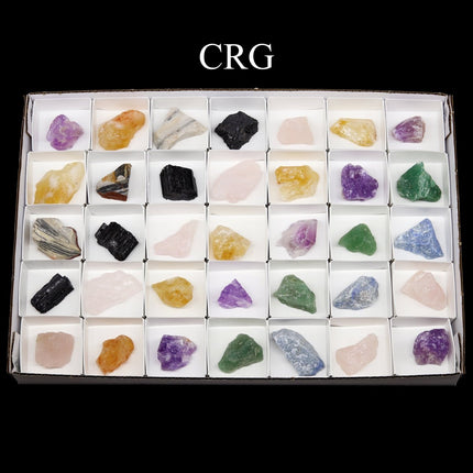 35 Piece Flat - Rough Stones from Brazil - SALE - Crystal River Gems