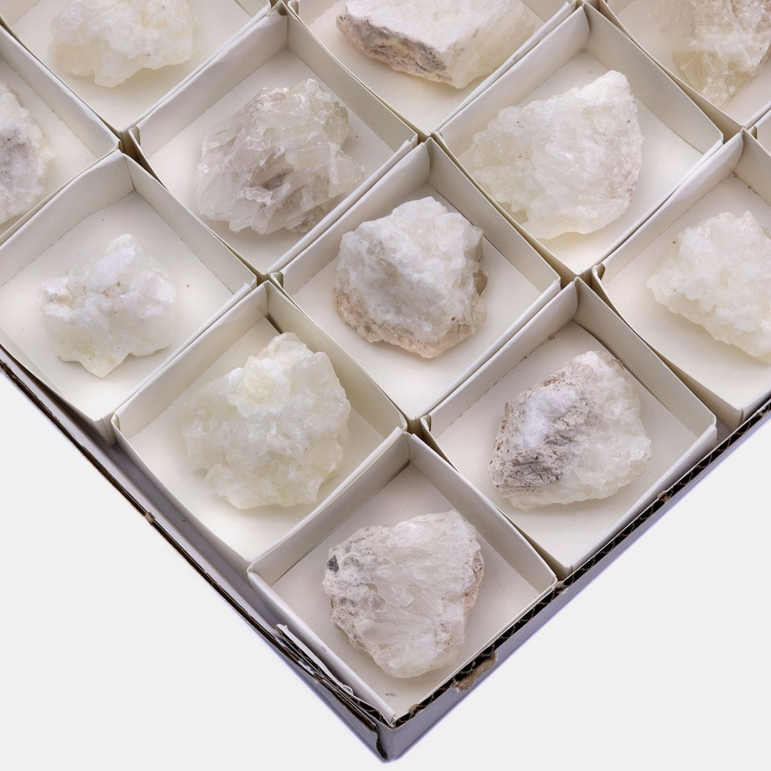 35 Piece Flat - White Calcite