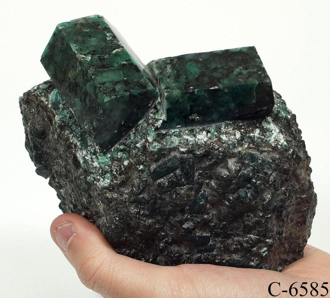 4 KILO LOT - Dark Emerald in Matrix from Brazil / 2" - 6" AVGCrystal River Gems